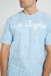 Redtag-Sky-Blue-T-Shirt-Graphic-Prints-Men's-0