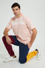 Redtag-Orange-T-Shirt-Graphic-Prints-Men's-0
