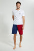 Redtag-White-Chest-Print-Short-Pyjama-Set-Colour:White,-Filter:Men's-Clothing,-Men-Pyjama-Sets,-New-In,-New-In-Men,-Non-Sale,-S22B,-Section:Men-Men's-