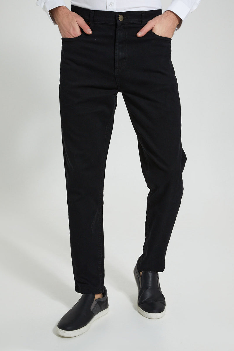 Redtag-Black-Chino-Trouser-Colour:Black,-Filter:Men's-Clothing,-Men-Trousers,-New-In,-New-In-Men,-Non-Sale,-PPE,-S22A,-Section:Men-Men's-