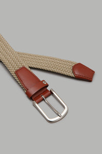 Redtag-Beige-Elastic-Belt-Casual-Belts-Men's-