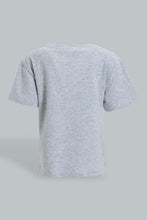 Load image into Gallery viewer, Redtag-Grey-Melange-Kangaroo-Pocket-Short-Sleeve-T-Shirt-Colour:Grey,-Filter:Infant-Boys-(3-to-24-Mths),-Infant-Boys-T-Shirts,-New-In,-New-In-INB,-Non-Sale,-S22B,-Section:Kidswear,-TBL-Infant-Boys-3 to 24 Months
