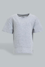 Load image into Gallery viewer, Redtag-Grey-Melange-Kangaroo-Pocket-Short-Sleeve-T-Shirt-Colour:Grey,-Filter:Infant-Boys-(3-to-24-Mths),-Infant-Boys-T-Shirts,-New-In,-New-In-INB,-Non-Sale,-S22B,-Section:Kidswear,-TBL-Infant-Boys-3 to 24 Months
