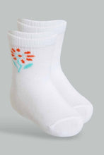 Load image into Gallery viewer, Redtag-Multi-Colour-Printed-4Pcs-Socks-Ankle-Socks-Infant-Girls-3 to 24 Months
