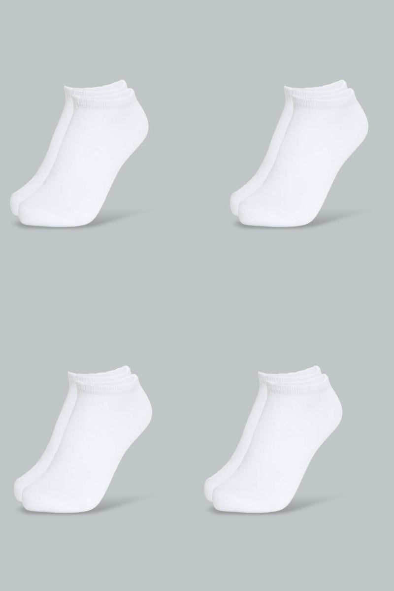 Redtag-Solid-Colour-4Pcs-Full-Length-Socks-Ankle-Length-Infant-Girls-3 to 24 Months