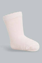 Load image into Gallery viewer, Redtag-Solid-Colour-4Pcs-Full-Length-Socks-Ankle-Length-Infant-Girls-3 to 24 Months
