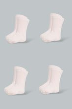 Load image into Gallery viewer, Redtag-Solid-Colour-4Pcs-Full-Length-Socks-Ankle-Length-Infant-Girls-3 to 24 Months
