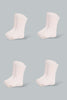 Redtag-Solid-Colour-4Pcs-Full-Length-Socks-Ankle-Length-Infant-Girls-3 to 24 Months