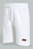 Redtag-White-Pique-Shorts-Active-Shorts-Infant-Boys-3 to 24 Months