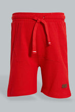 تنزيل الصورة على معرض الصور، Redtag-Red-Pique-Shorts-Active-Shorts-Infant-Boys-3 to 24 Months
