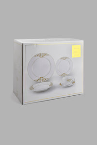 Redtag-White-Gold-Design-Dinner-Set-(20-Piece)-Dinner-Sets-Home-Dining-