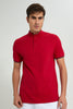 Redtag-Red-Standup-Collar-Polo-Shirt-Polo-Shirts-Men's-