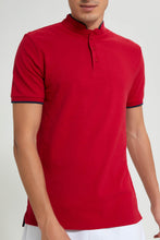 Load image into Gallery viewer, Redtag-Red-Standup-Collar-Polo-Shirt-Polo-Shirts-Men&#39;s-
