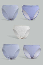 تنزيل الصورة على معرض الصور، Redtag-Assorted-Print/Plain-Hi-Leg-Brief-(5-Pack)-Briefs-Hi-Leg-Women&#39;s-
