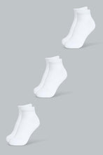 Load image into Gallery viewer, Redtag-White-3Pk-Men&#39;S-Sports-Socks-Sports-Men&#39;s-
