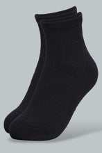 Load image into Gallery viewer, Redtag-Black-3Pk-Men&#39;S-Sports-Socks-Sports-Men&#39;s-
