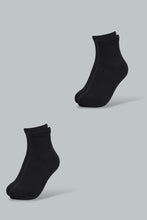 Load image into Gallery viewer, Redtag-Black-3Pk-Men&#39;S-Sports-Socks-Sports-Men&#39;s-
