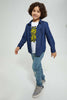 Redtag-Dark-Wash-Denim-Shirt-And-T-Shirt-Set-Casual-Shirts-Boys-2 to 8 Years