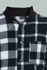 Redtag-Black-Flannel-Check-Shirt-And-T-Shirt-Set-Casual-Shirts-Boys-2 to 8 Years