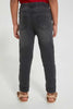 Redtag-Grey-Knit-Denim-Jogger-Jeans-Baggy-Fit-Girls-2 to 8 Years