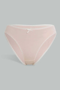Redtag-Assorted-Print/Plain-Hi-Leg-Brief-(5-Pack)-Briefs-Hi-Leg-Women's-
