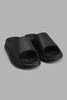 Redtag-Black-Moulded-Platform-Slide-Sliders-Men's-