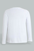 تنزيل الصورة على معرض الصور، Redtag-White-Long-Sleeve-Graphic-T-Shirt-Graphic-Prints-Women&#39;s-
