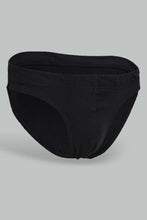 Load image into Gallery viewer, Redtag-Black-/-Charcoal-/-White-3-Pack-Breif-Briefs-Men&#39;s-
