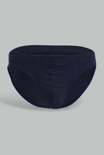 Load image into Gallery viewer, Redtag-Navy-/--Grey-/-White-3-Pack-Breif-Briefs-Men&#39;s-
