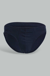 Redtag-Navy-/--Grey-/-White-3-Pack-Breif-Briefs-Men's-