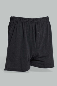 Redtag-White-Charcoal-Knit-Boxers-Boxers-Men's-