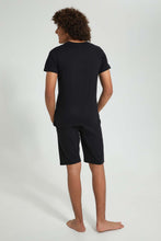 تنزيل الصورة على معرض الصور، Redtag-Black-Life-Is-A-Game-Night-Suit-Pyjama-Sets-Senior-Boys-9 to 14 Years
