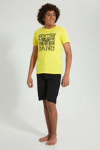 تنزيل الصورة على معرض الصور، Redtag-Yellow-Ny-Gang-Night-Suit-Pyjama-Sets-Senior-Boys-9 to 14 Years
