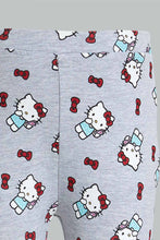 Load image into Gallery viewer, Redtag-Grey-Hello-Kitty-Printed-Legging-Leggings-Infant-Girls-3 to 24 Months
