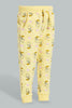 Redtag-Yellow-Tweety-Trackpant-Joggers-Infant-Girls-3 to 24 Months