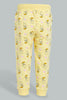 Redtag-Yellow-Tweety-Trackpant-Joggers-Infant-Girls-3 to 24 Months