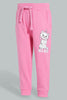 Redtag-Pink-Marie-The-Cat-Trackpant-Joggers-Infant-Girls-3 to 24 Months