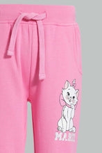 Load image into Gallery viewer, Redtag-Pink-Marie-The-Cat-Trackpant-Joggers-Infant-Girls-3 to 24 Months
