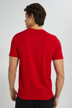 تنزيل الصورة على معرض الصور، Redtag-Red-Liquid-Flavour-T-Shirt-Graphic-Prints-Men&#39;s-
