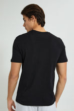 تنزيل الصورة على معرض الصور، Redtag-Black-Inked-Up-T-Shirt-Graphic-Prints-Men&#39;s-
