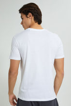 تنزيل الصورة على معرض الصور، Redtag-White-Red-Wood-Supplies-T-Shirt-Graphic-Prints-Men&#39;s-
