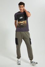 تنزيل الصورة على معرض الصور، Redtag-Grey-Graphic-T-Shirt-Graphic-Prints-Men&#39;s-
