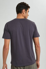 تنزيل الصورة على معرض الصور، Redtag-Grey-Graphic-T-Shirt-Graphic-Prints-Men&#39;s-
