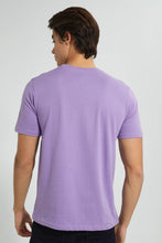 تنزيل الصورة على معرض الصور، Redtag-Purple-Graphic-T-Shirt-Graphic-Prints-Men&#39;s-
