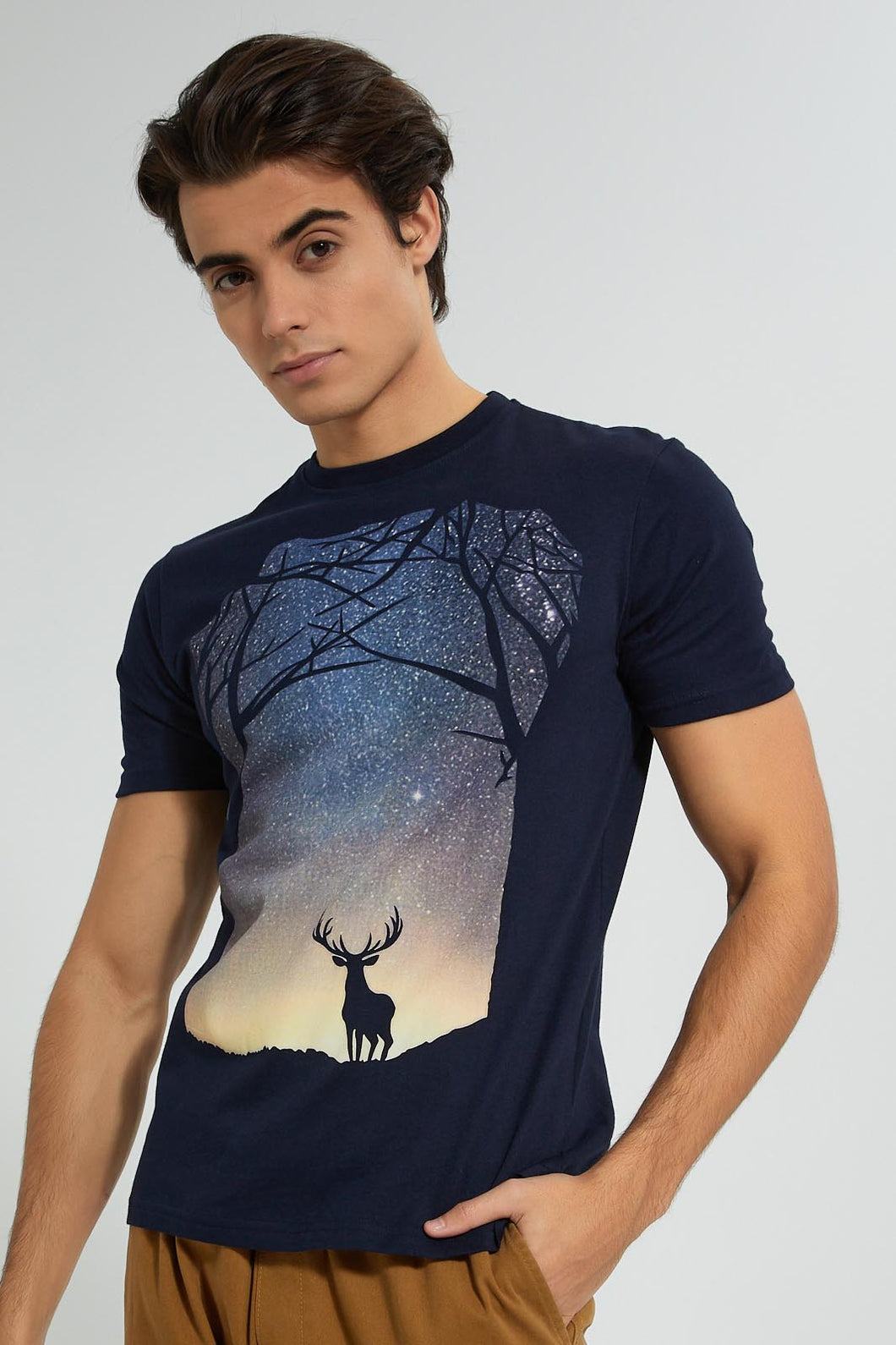 Navy Deer T-Shirt