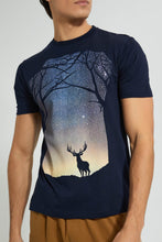 Load image into Gallery viewer, Navy Deer T-Shirt
