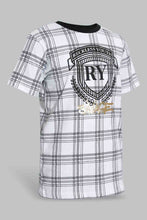 Load image into Gallery viewer, Redtag-White-Reckless-Youth-T-Shirt-All-Over-Prints-Senior-Boys-9 to 14 Years
