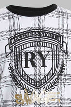 Load image into Gallery viewer, Redtag-White-Reckless-Youth-T-Shirt-All-Over-Prints-Senior-Boys-9 to 14 Years
