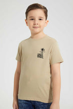 تنزيل الصورة على معرض الصور، Redtag-Brown-And-Beige-2-Pack-Assorted-Print-T-Shirt-All-Over-Prints-Boys-2 to 8 Years
