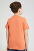 Redtag-Brown-And-Beige-2-Pack-Assorted-Print-T-Shirt-All-Over-Prints-Boys-2 to 8 Years
